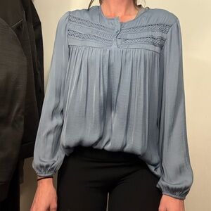 LC Lauren Conrad Light Blue Blouse